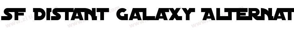SF Distant Galaxy Alternate Italic字体转换